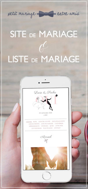 site et liste de mariage